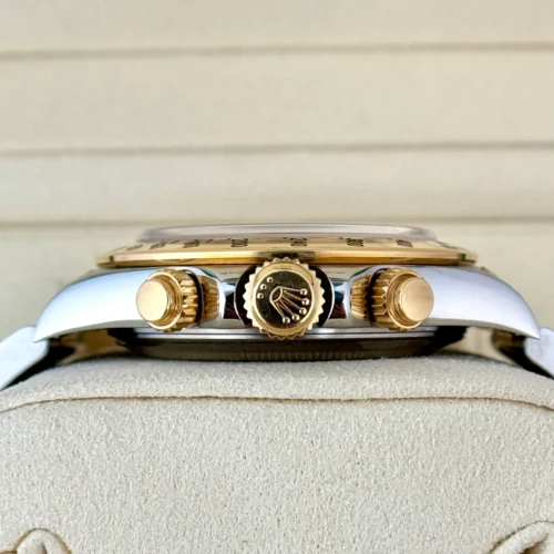Rolex Daytona Rare Slate Grey Dial Two Tone Steel 18K Gold Ref 16523 Year 1997 (8)