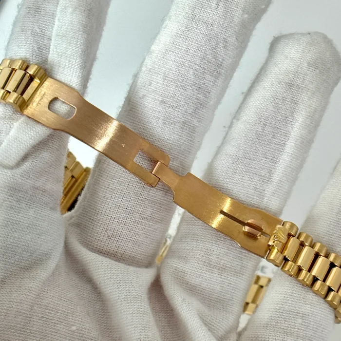Rolex Lady Datejust 26mm President Malachite Dial BOX PAPERS 18K Gold Year 1979 (13)