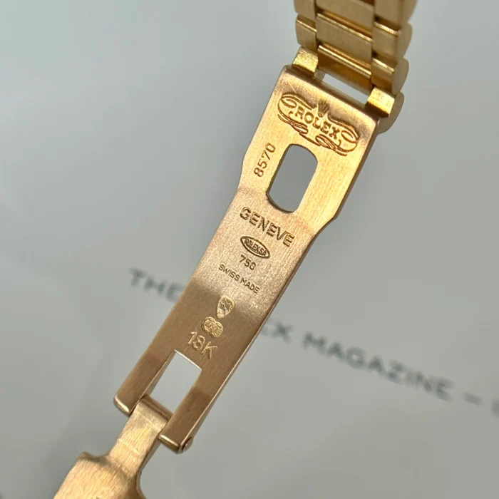 Rolex Lady Datejust 26mm President Malachite Dial BOX PAPERS 18K Gold Year 1979 (14)