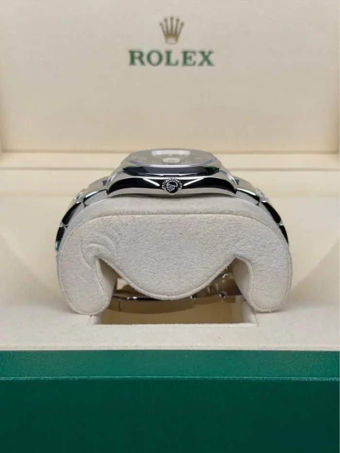 Rolex Oyster Perpetual Date 34mm Blue dial 🔵 115200 Full Set 2021-3