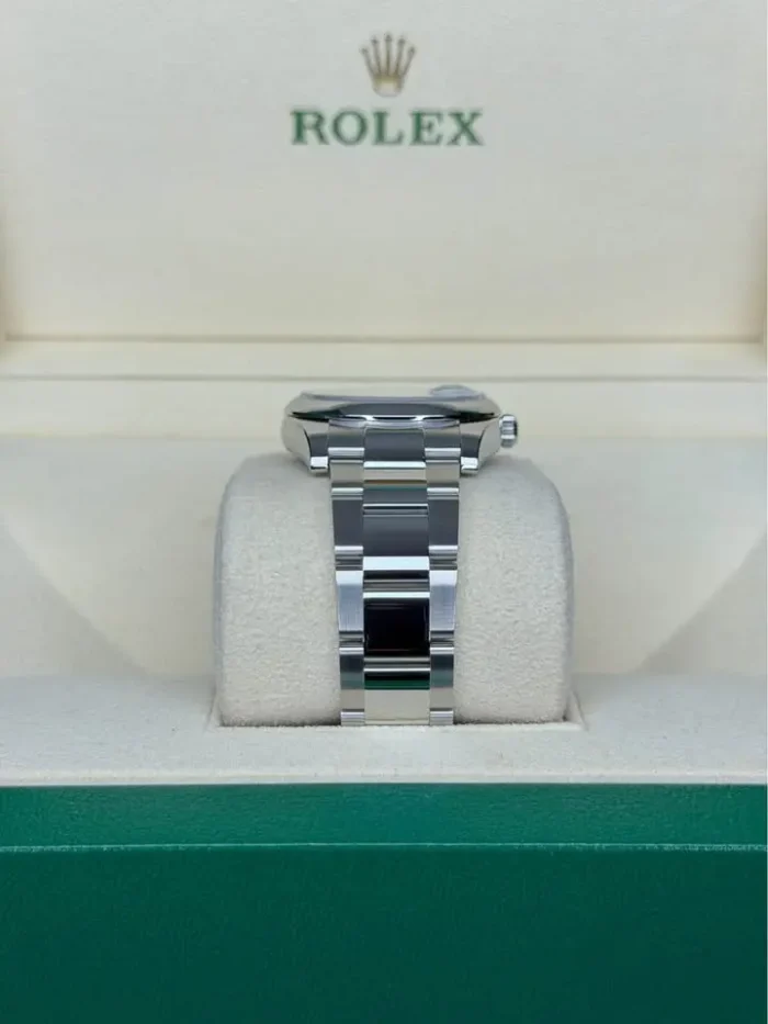 Rolex Oyster Perpetual Date 34mm Blue dial 🔵 115200 Full Set 2021-5